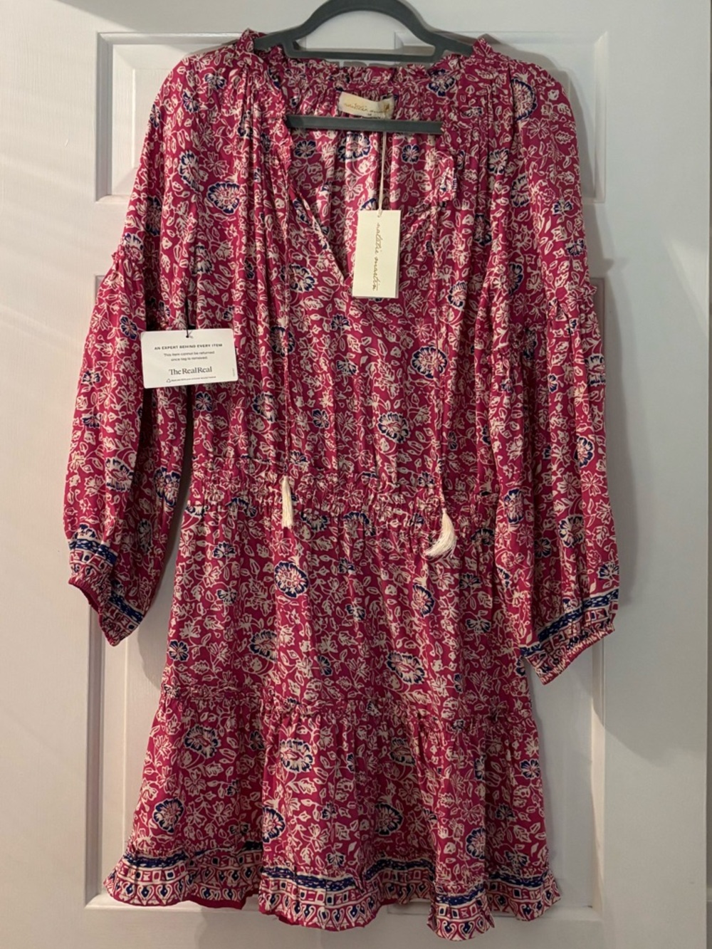 Natalie Martin Pink Floral Boho Dress